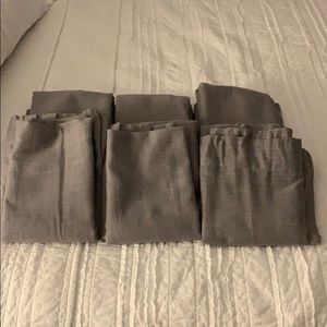 6 panels - Project 62 84” Gray Rod Pocket Curtains